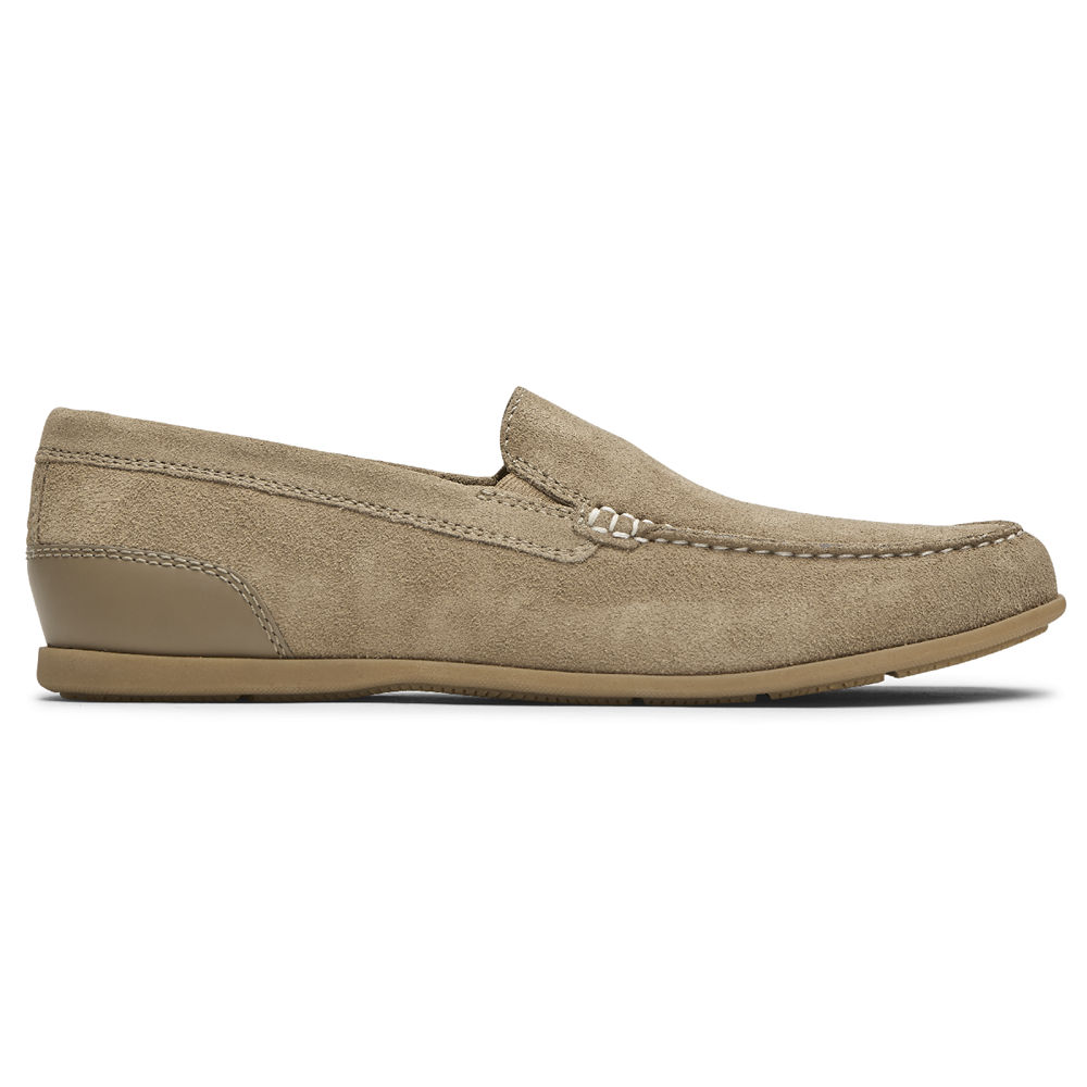 Rockport Singapore Mens Slip-On - Malcom Venetian Olive - YO2763985